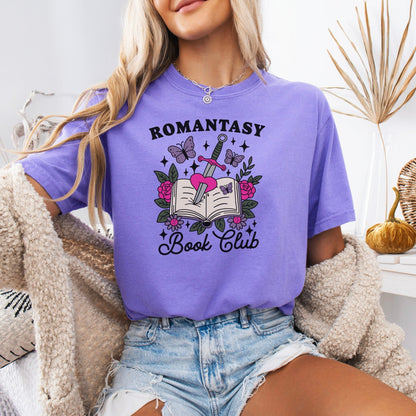 Romantasy Book Club Comfort Colors Shirt - Starry Skies Austin