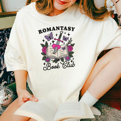 Romantasy Book Club Comfort Colors Shirt - Starry Skies Austin