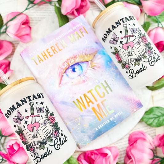 Romantasy Book Club Frosted Glass Cup - Starry Skies Austin