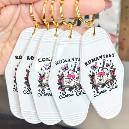 Romantasy Book Club Motel Keychain - Starry Skies Austin