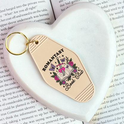 Romantasy Book Club Motel Keychain - Starry Skies Austin