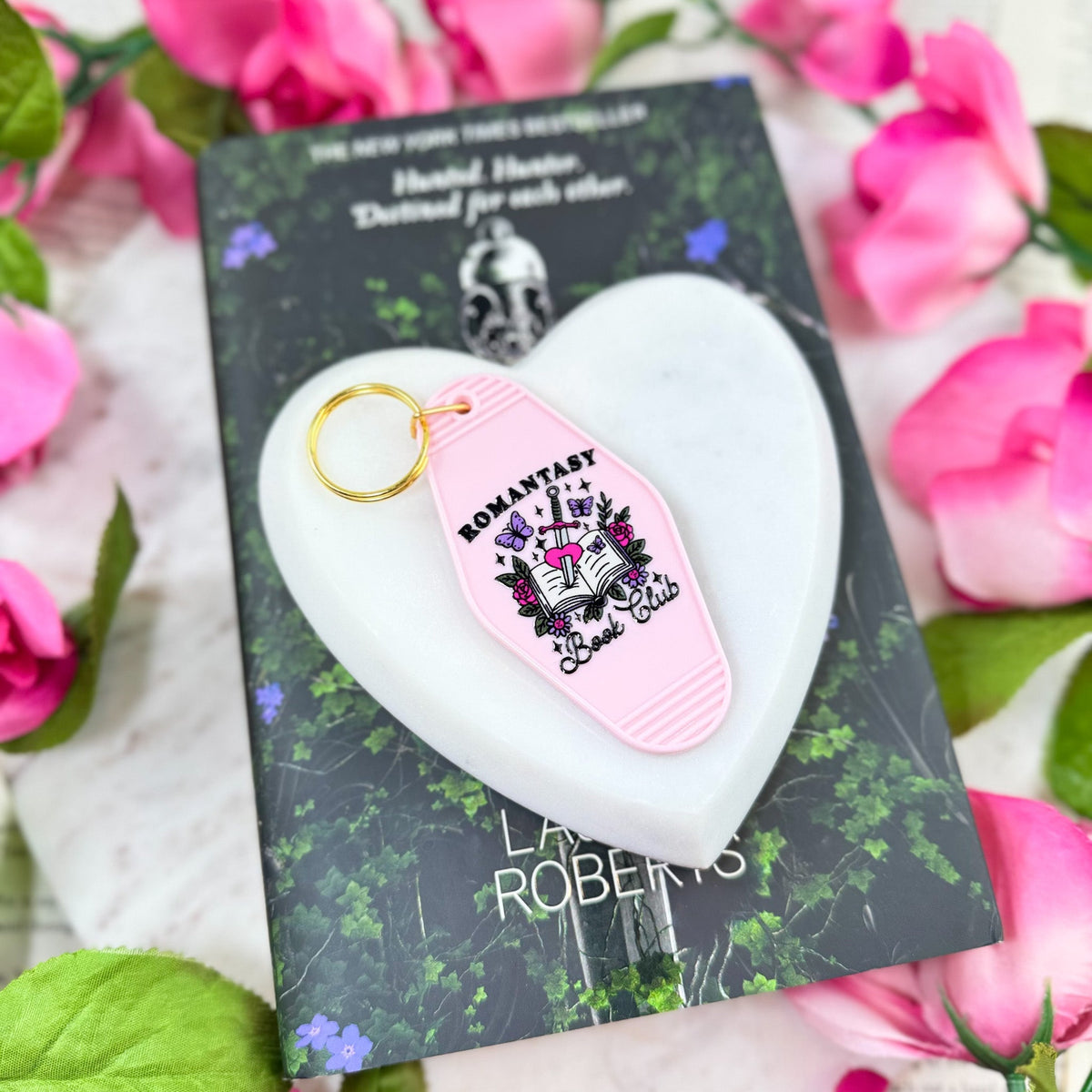 Romantasy Book Club Motel Keychain - Starry Skies Austin