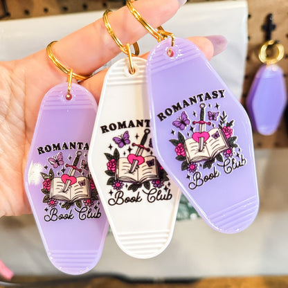 Romantasy Book Club Motel Keychain - Starry Skies Austin