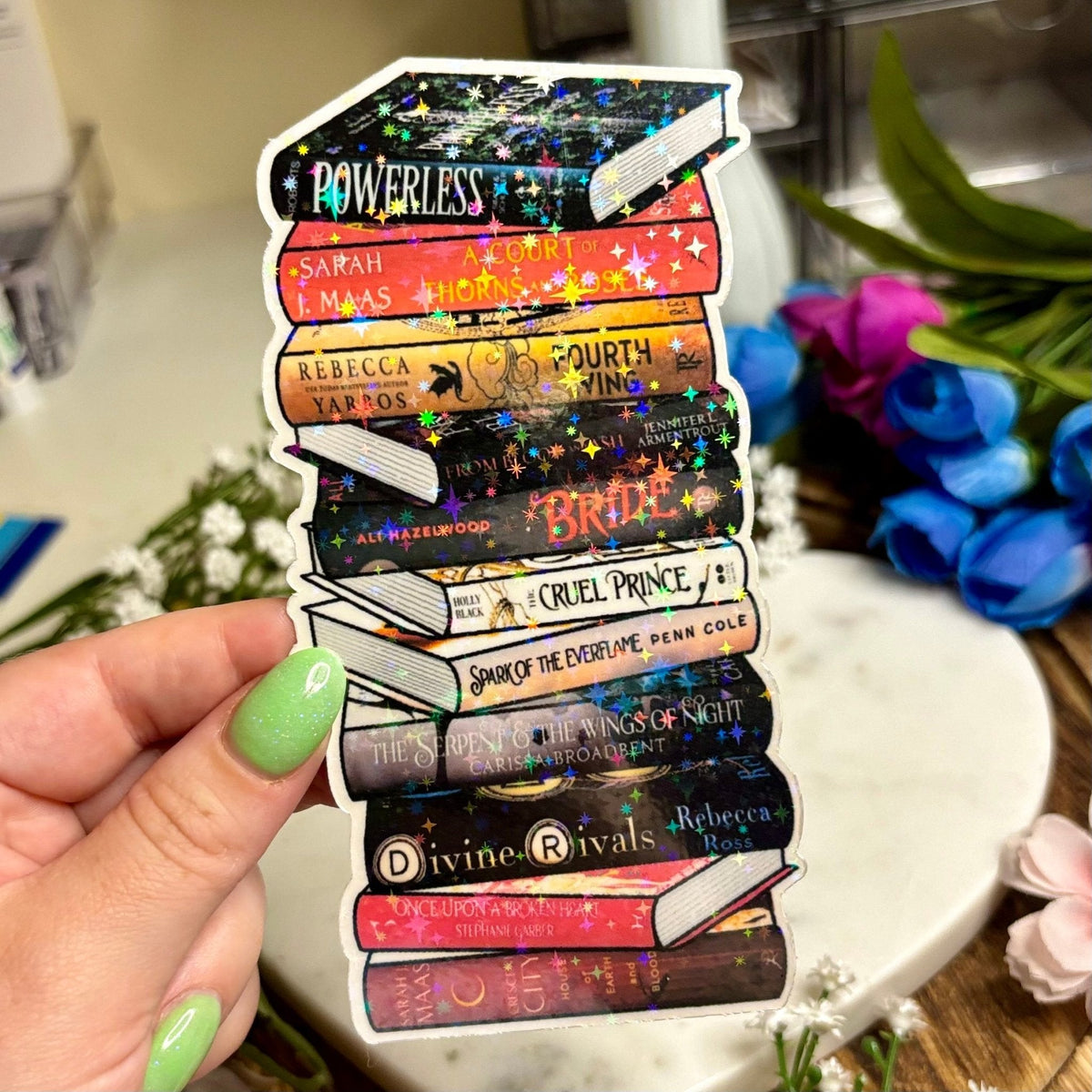 Romantasy Books Cardstock Bookmark - BookTok Favorites - Starry Skies Austin