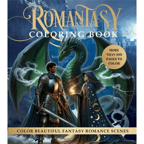 Romantasy Coloring Book: Color Beautiful Fantasy Romance Scenes - More Than 100 Pages to Color - Paperback - Starry Skies Austin