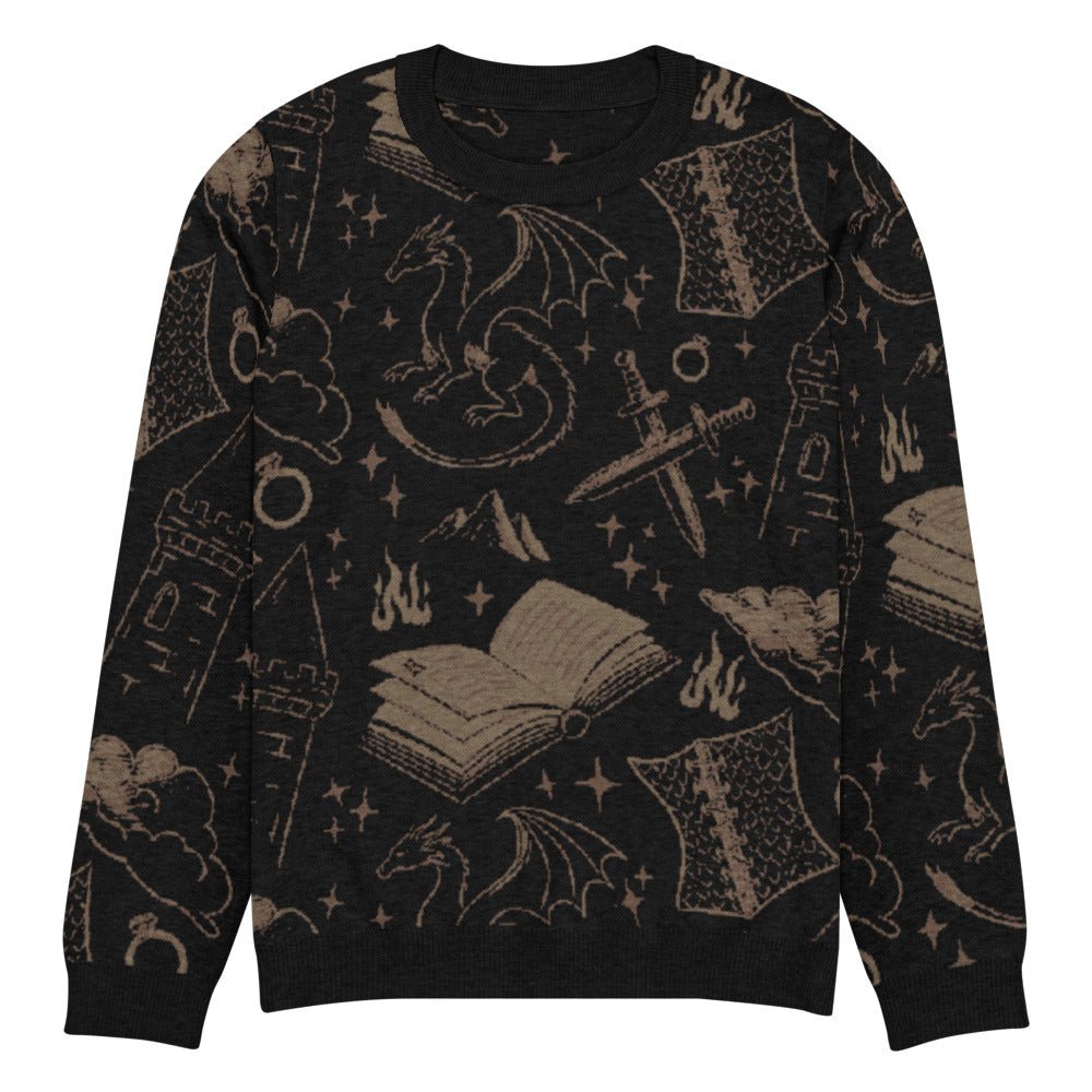 Romantasy Dark Crew - Neck Sweater - Starry Skies Austin