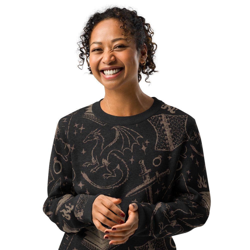 Romantasy Dark Crew - Neck Sweater - Starry Skies Austin