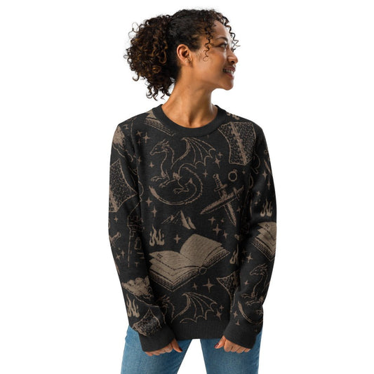 Romantasy Dark Crew - Neck Sweater - Starry Skies Austin