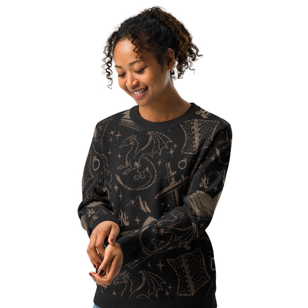 Romantasy Dark Crew - Neck Sweater - Starry Skies Austin
