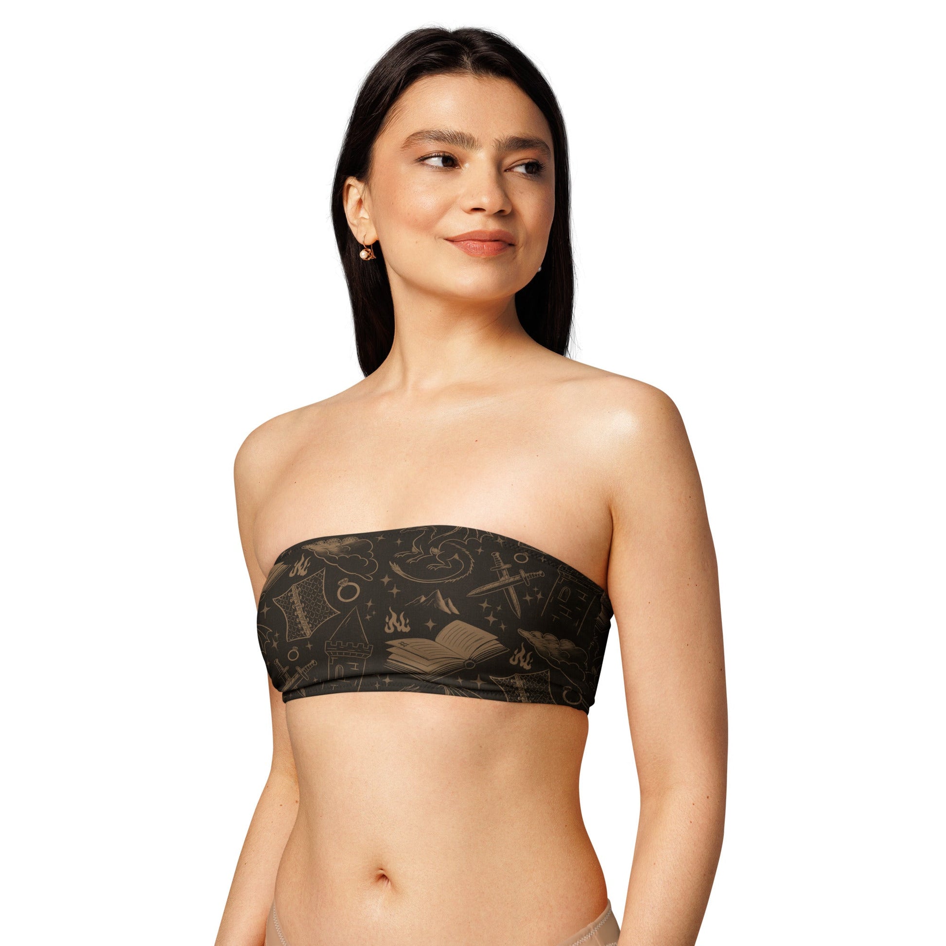 Romantasy Reader Bandeau Bikini Top - Starry Skies Austin