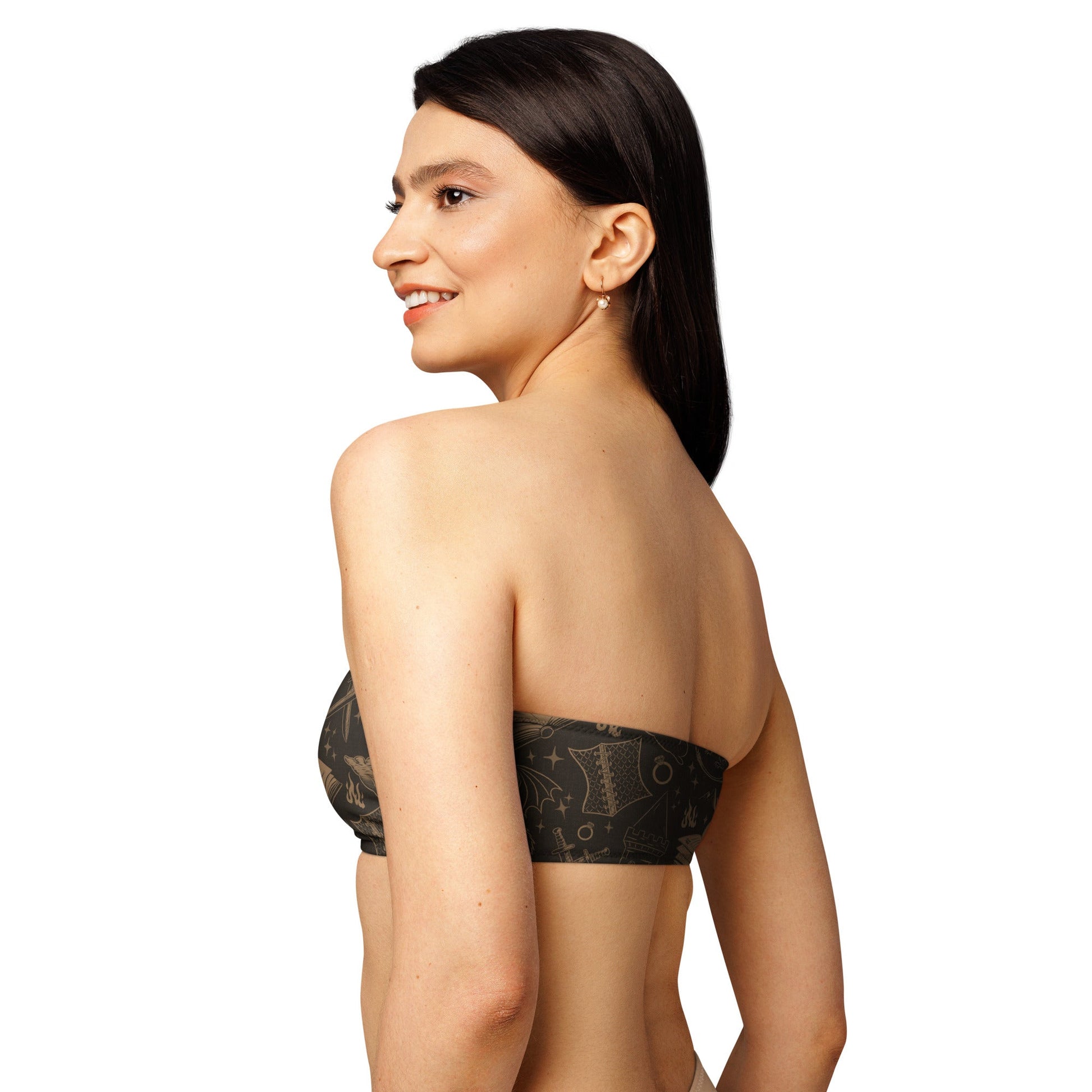 Romantasy Reader Bandeau Bikini Top - Starry Skies Austin