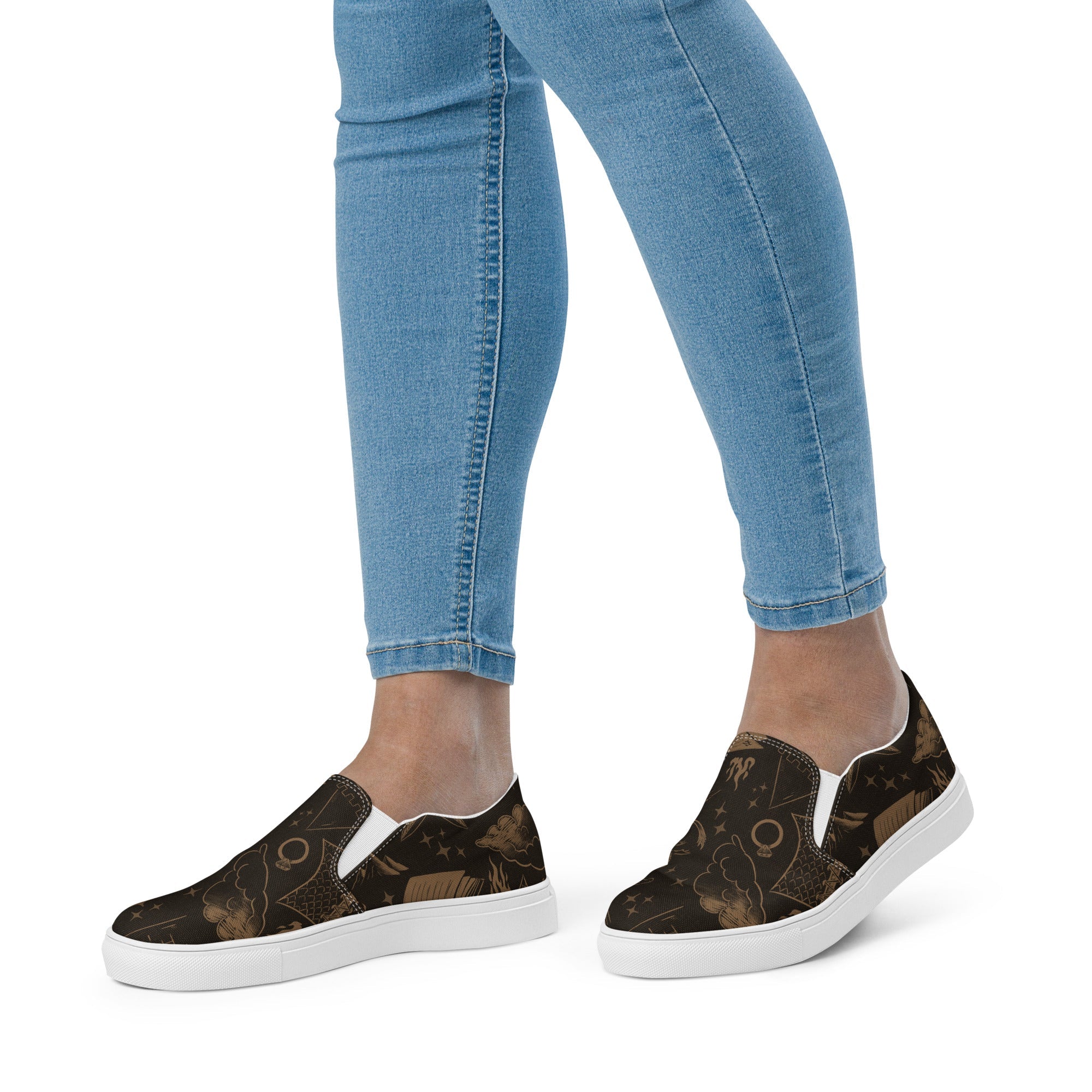 Romantasy slip - on canvas shoes - Starry Skies Austin