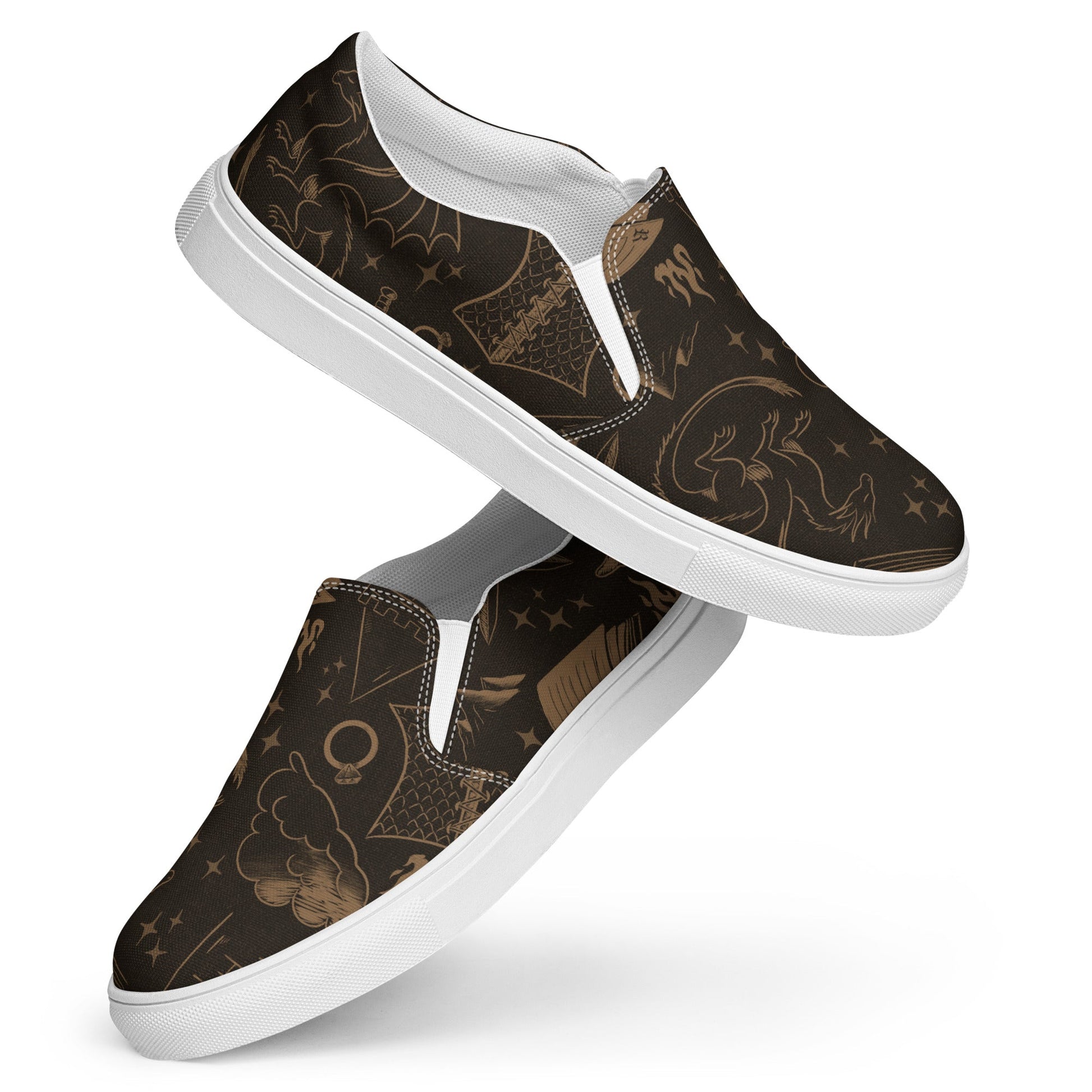 Romantasy slip - on canvas shoes - Starry Skies Austin