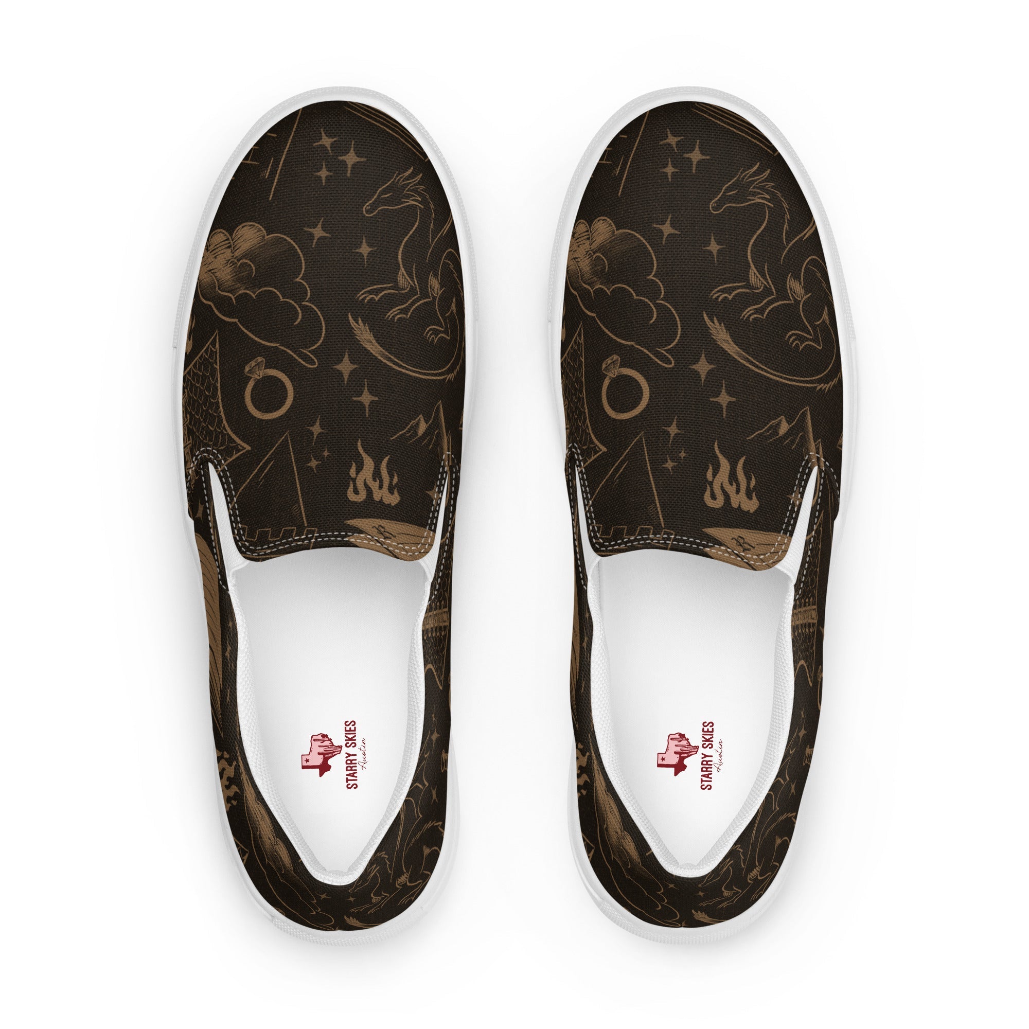 Romantasy slip - on canvas shoes - Starry Skies Austin