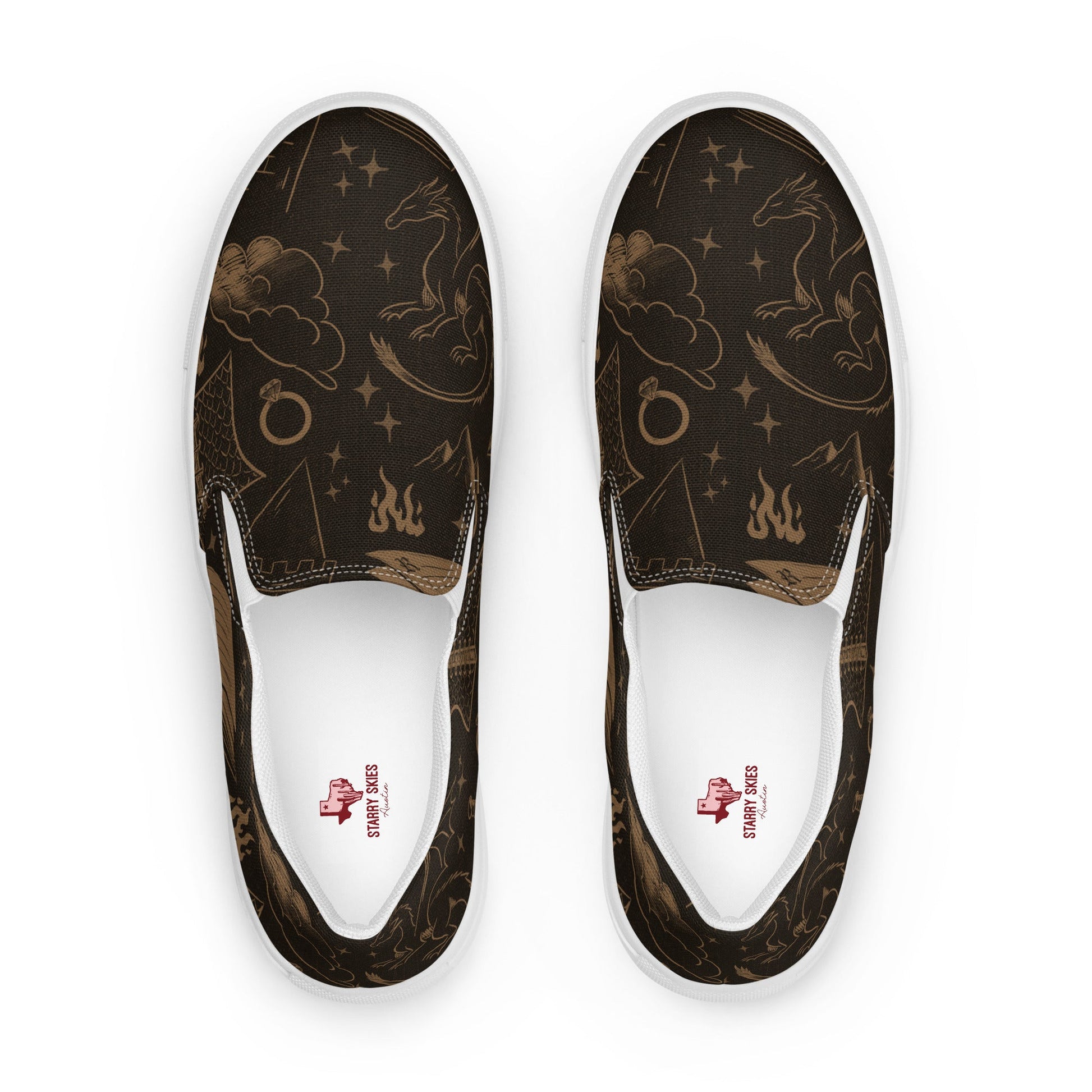 Romantasy slip - on canvas shoes - Starry Skies Austin