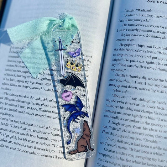 Romantasy Symbols Acrylic Bookmark - Starry Skies Austin