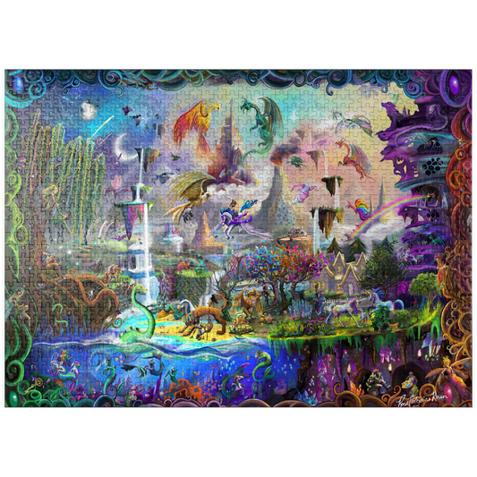 Rose Khan : Magical Mythology 1000 Piece Puzzle (Signed By Artist) - Starry Skies Austin