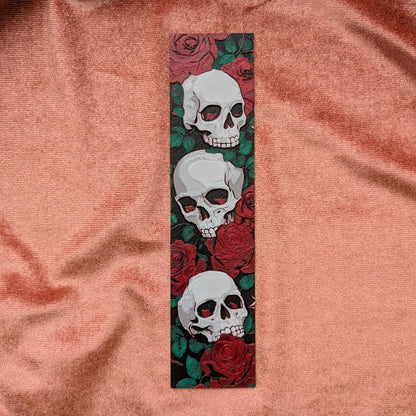Rose & Skull Bookmark | Gothic Reader Gift - Starry Skies Austin