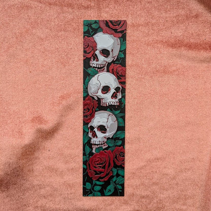 Rose & Skull Bookmark | Gothic Reader Gift - Starry Skies Austin