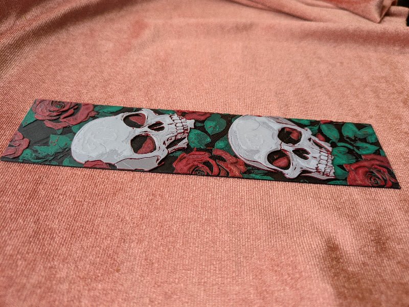 Rose & Skull Bookmark | Gothic Reader Gift - Starry Skies Austin