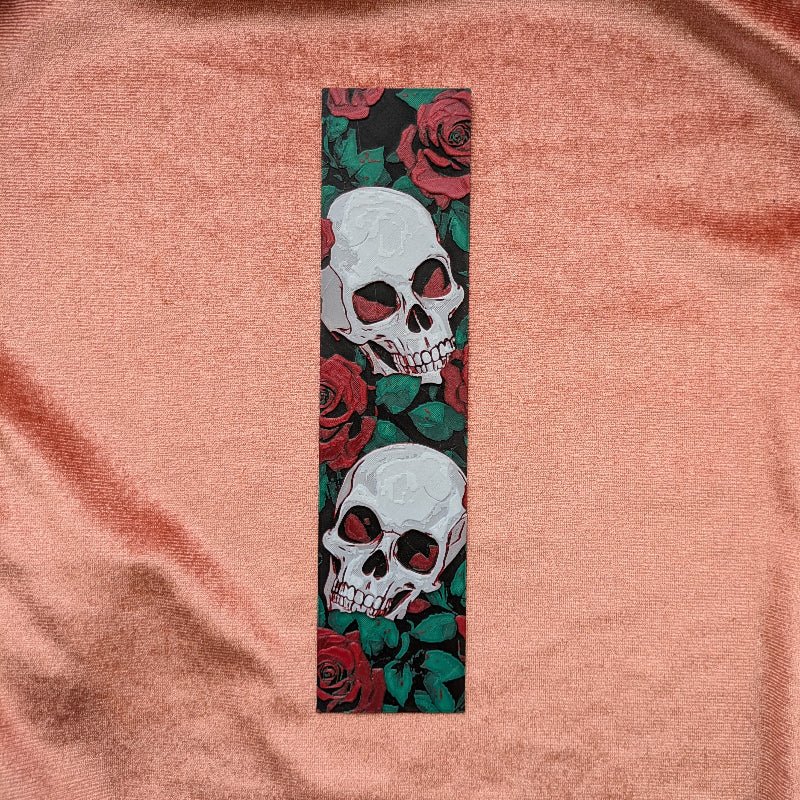 Rose & Skull Bookmark | Gothic Reader Gift - Starry Skies Austin