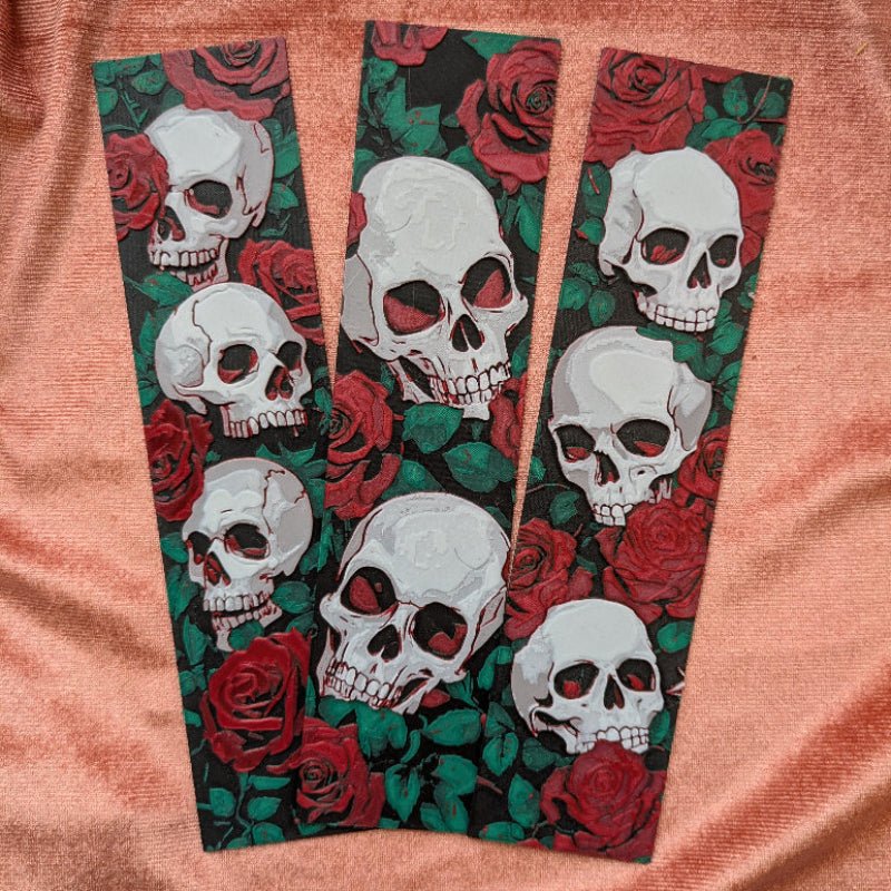 Rose & Skull Bookmark | Gothic Reader Gift - Starry Skies Austin