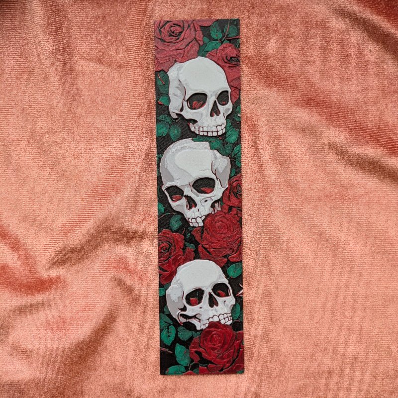 Rose & Skull Bookmark | Gothic Reader Gift - Starry Skies Austin