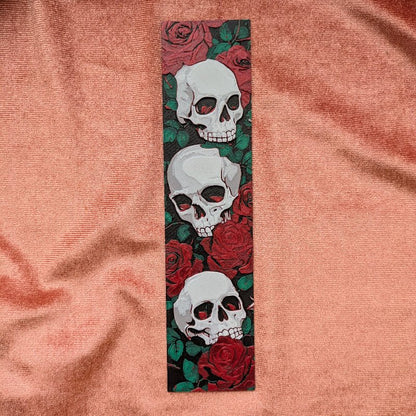 Rose & Skull Bookmark | Gothic Reader Gift - Starry Skies Austin