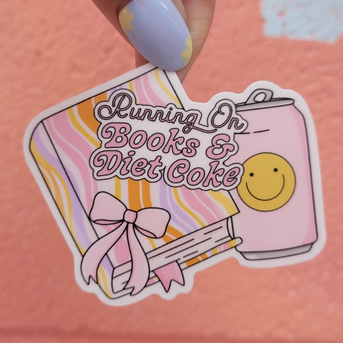 "Running on Books & Diet Coke" - Sticker - Starry Skies Austin