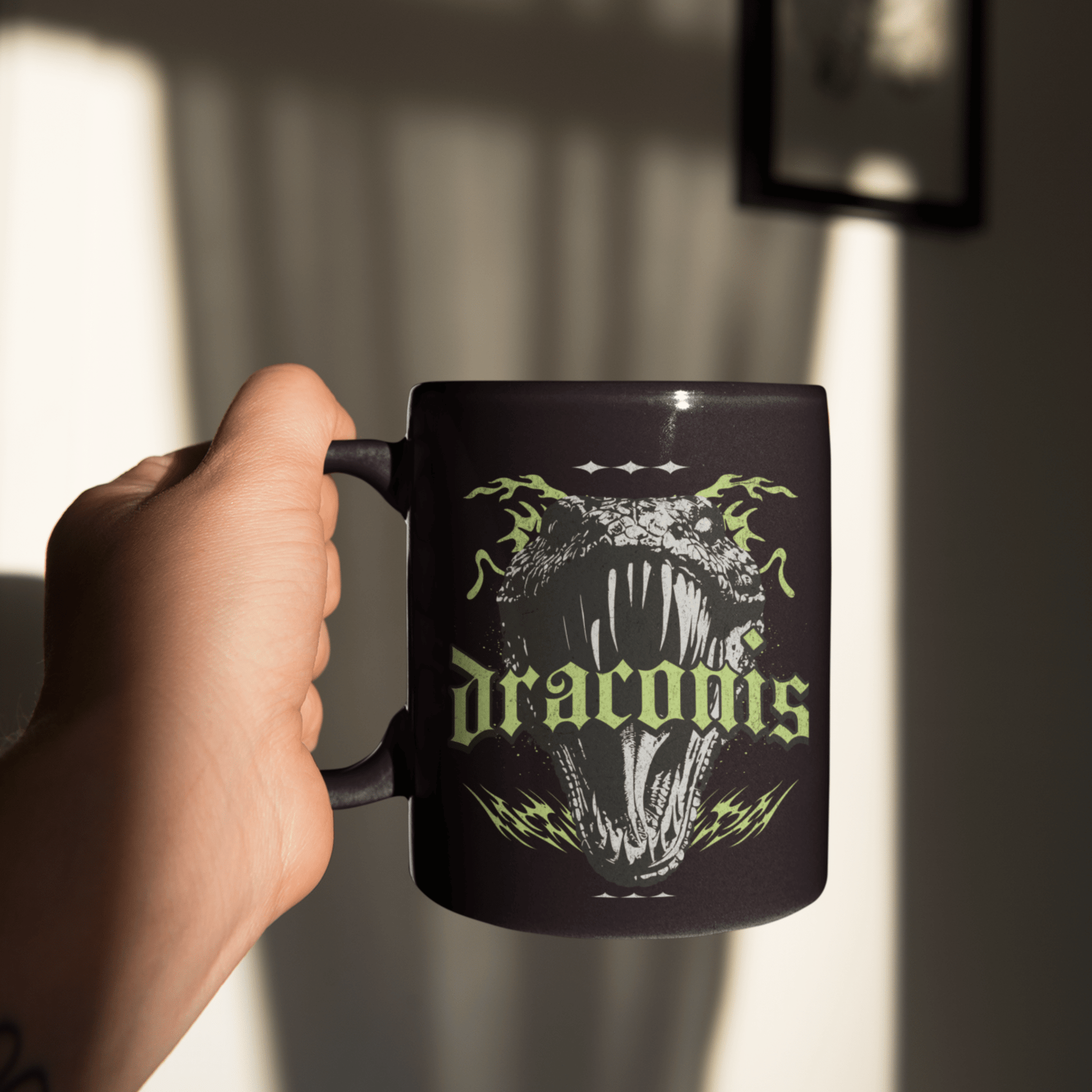 Ryder Draconis Basalisk Black Mug | Zodiac Academy Inspired - Starry Skies Austin