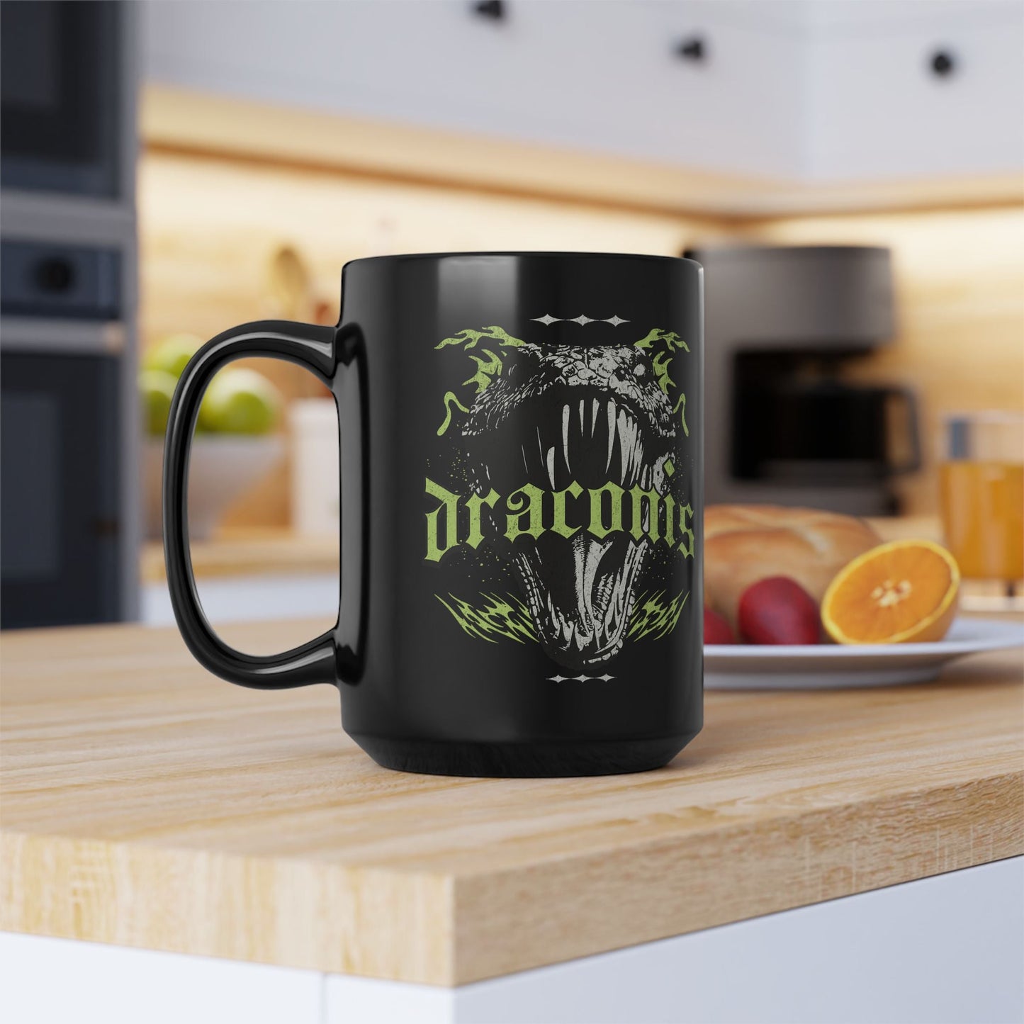 Ryder Draconis Basalisk Black Mug | Zodiac Academy Inspired - Starry Skies Austin