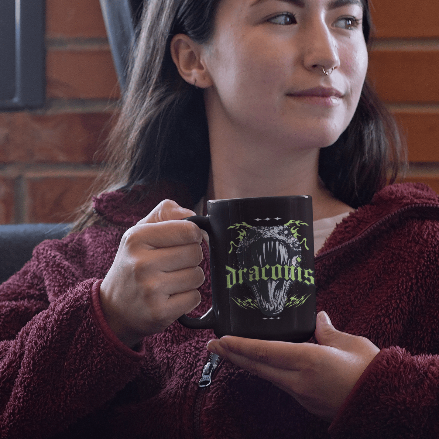 Ryder Draconis Basalisk Black Mug | Zodiac Academy Inspired - Starry Skies Austin