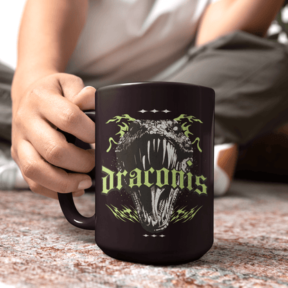 Ryder Draconis Basalisk Black Mug | Zodiac Academy Inspired - Starry Skies Austin