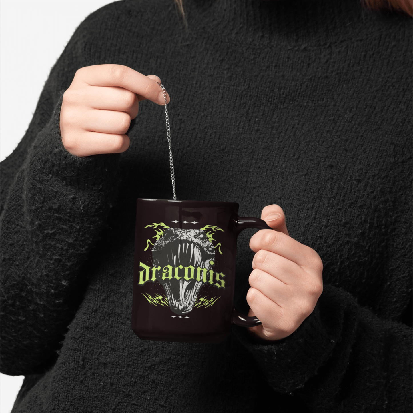Ryder Draconis Basalisk Black Mug | Zodiac Academy Inspired - Starry Skies Austin