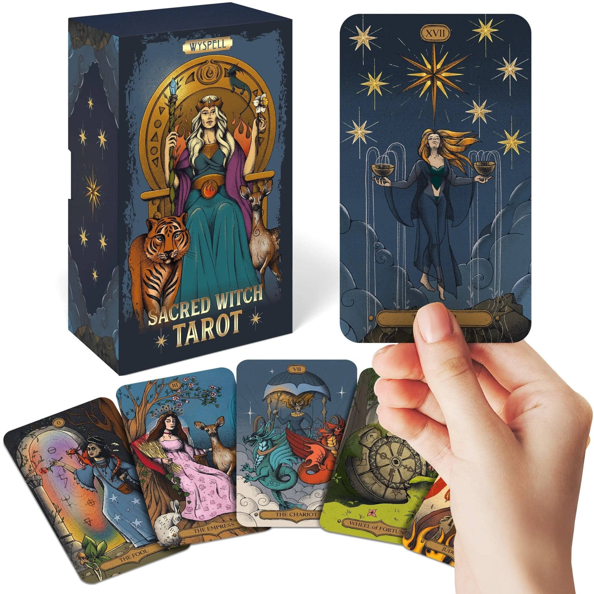 Sacred Witch Tarot Deck Set - Starry Skies Austin