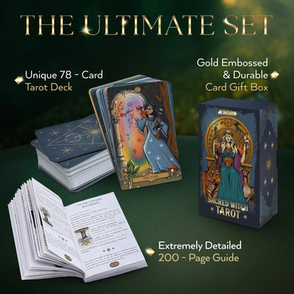 Sacred Witch Tarot Deck Set - Starry Skies Austin