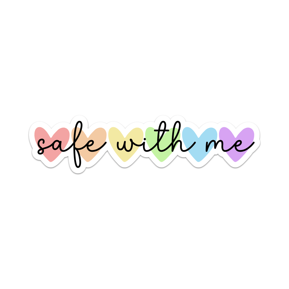 Safe With Me Vinyl Sticker - Starry Skies Austin
