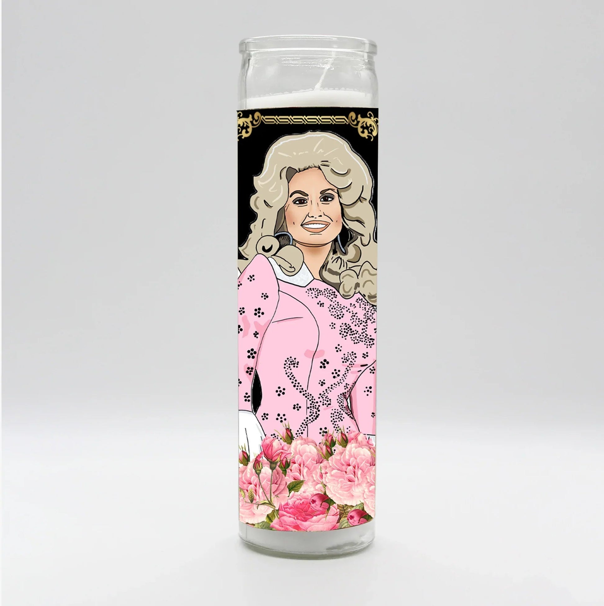 Saint Queen of Country Illustration Candle - Starry Skies Austin