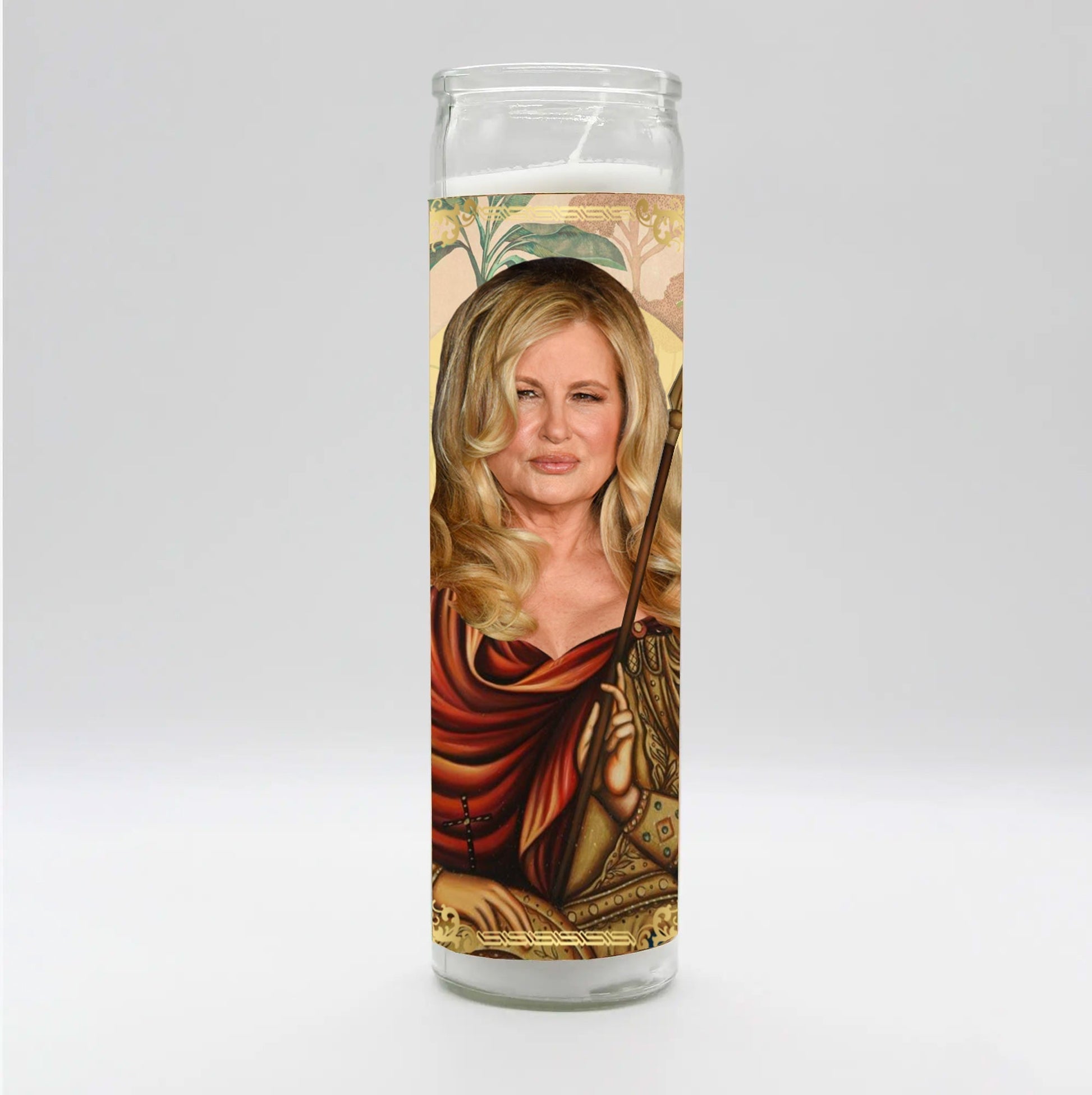 Saint Queen of White Lotus Candle - Starry Skies Austin