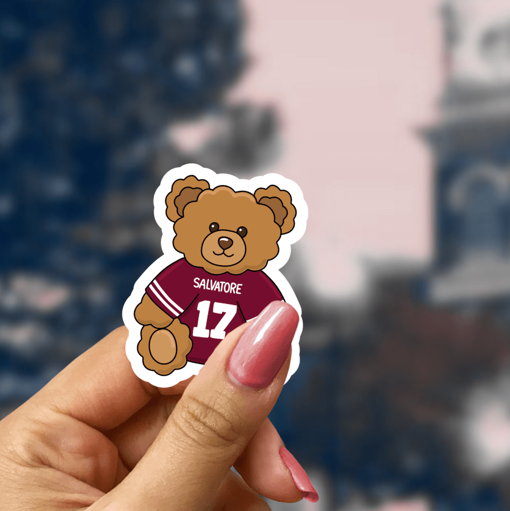 Salvatore Bear Star Sparkle Sticker - Starry Skies Austin