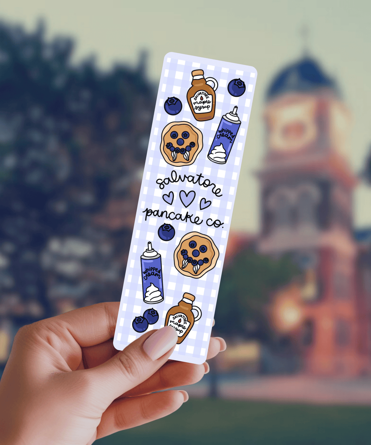 Salvatore Pancake Co TVD Inspired Dual-Sided Matte Cardstock Bookmark - Starry Skies Austin