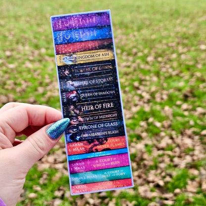 Sarah J Maas Inspired 2x6 Laminated Cardstock Bookmark - Starry Skies Austin