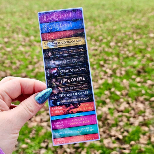 Sarah J Maas Inspired 2x6 Laminated Cardstock Bookmark - Starry Skies Austin