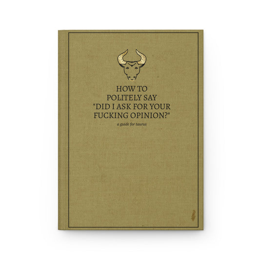 Sarcastic Astrology Journal for Taurus - Starry Skies Austin