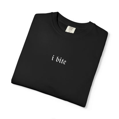 Sarcastic I Bite Embroidered Tee - Starry Skies Austin