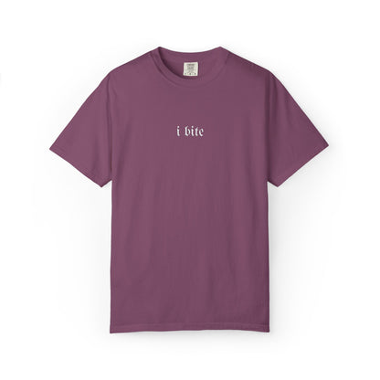 Sarcastic I Bite Embroidered Tee - Starry Skies Austin