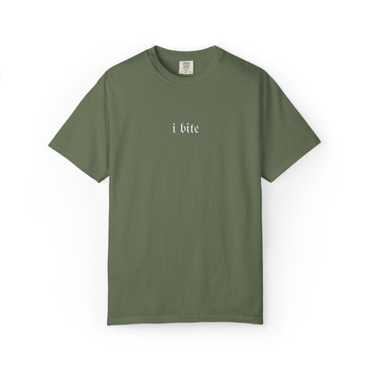 Sarcastic I Bite Embroidered Tee - Starry Skies Austin