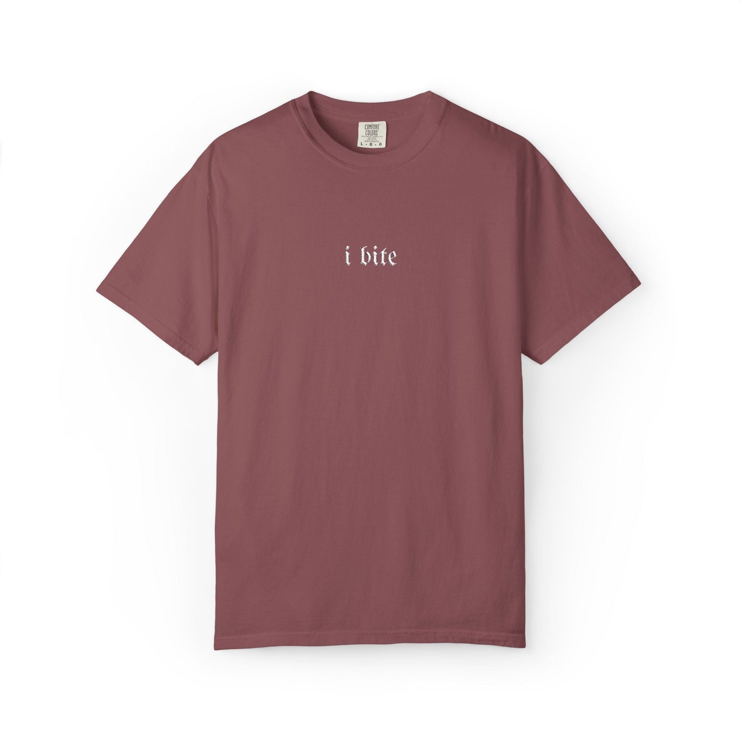 Sarcastic I Bite Embroidered Tee - Starry Skies Austin