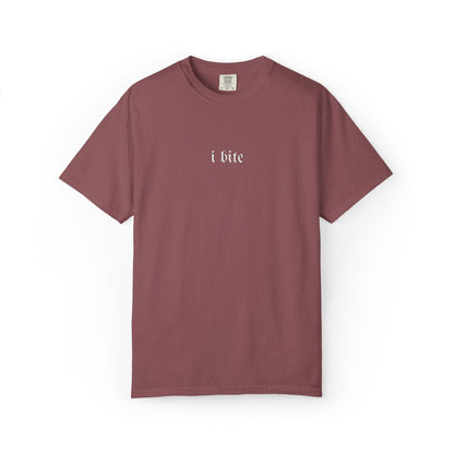 Sarcastic I Bite Embroidered Tee - Starry Skies Austin
