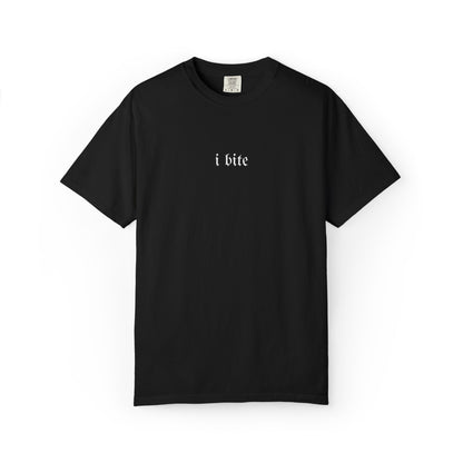Sarcastic I Bite Embroidered Tee - Starry Skies Austin